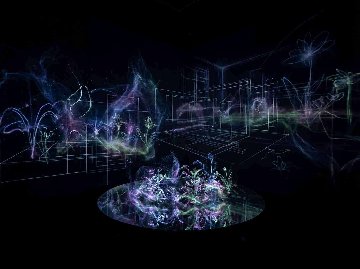 A polished mirror reflecting a lush garden filled with diverse animals (deer, rabbits, birds, butterflies) in warm golden light, photorealistic, serene